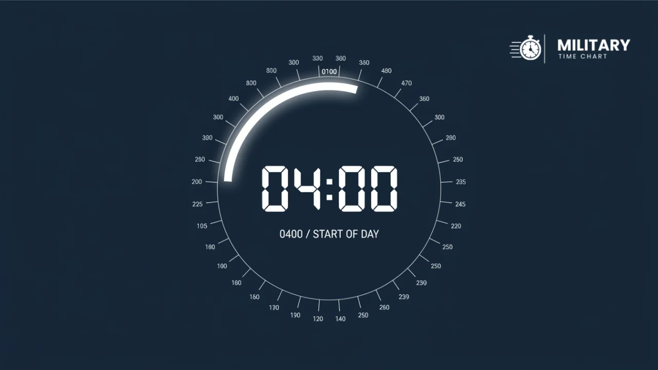 0400 military time showing in the middle of a 24-hour clock