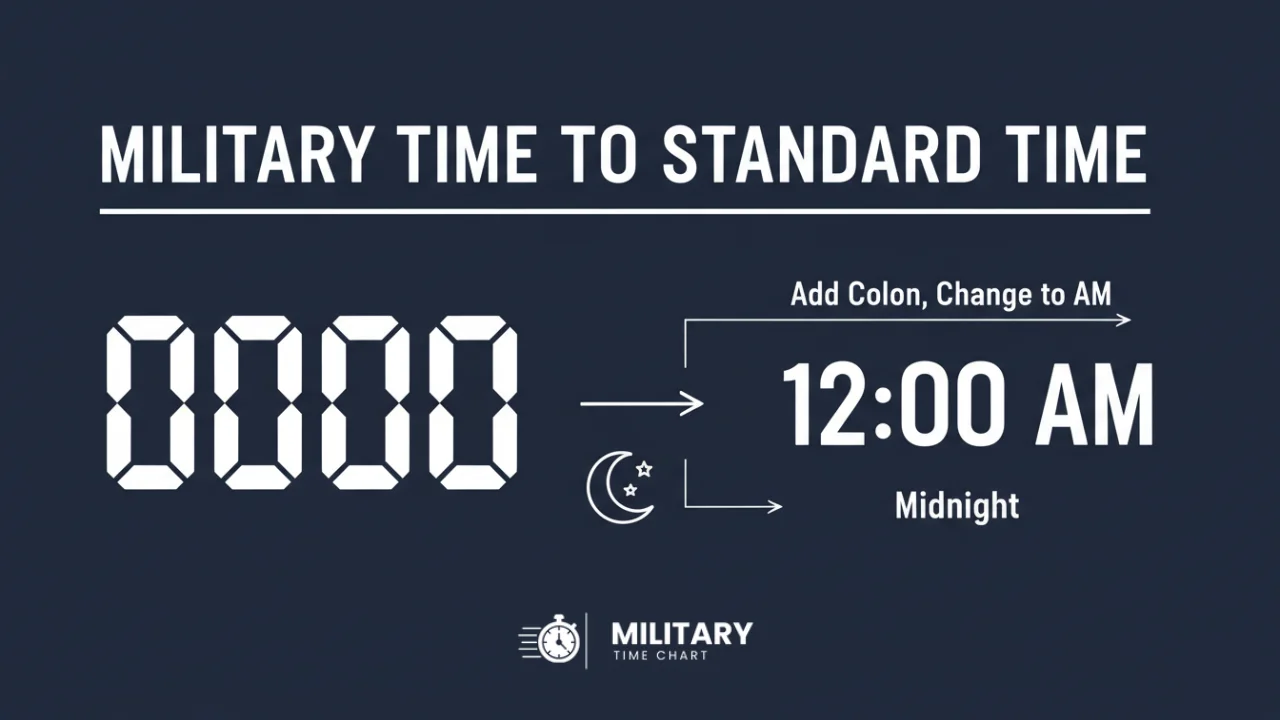 convert 0000 military time to standard time infographic