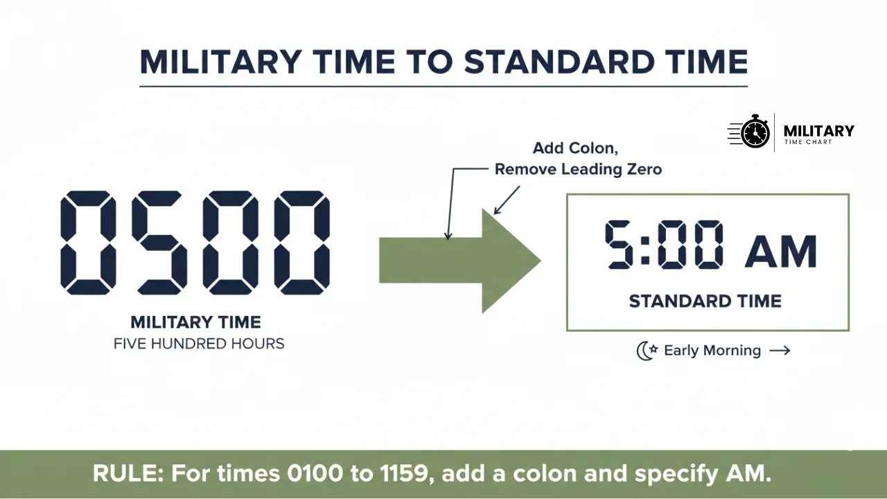 0500 Military Time 3 converting 0500 from military time to standard time infographic