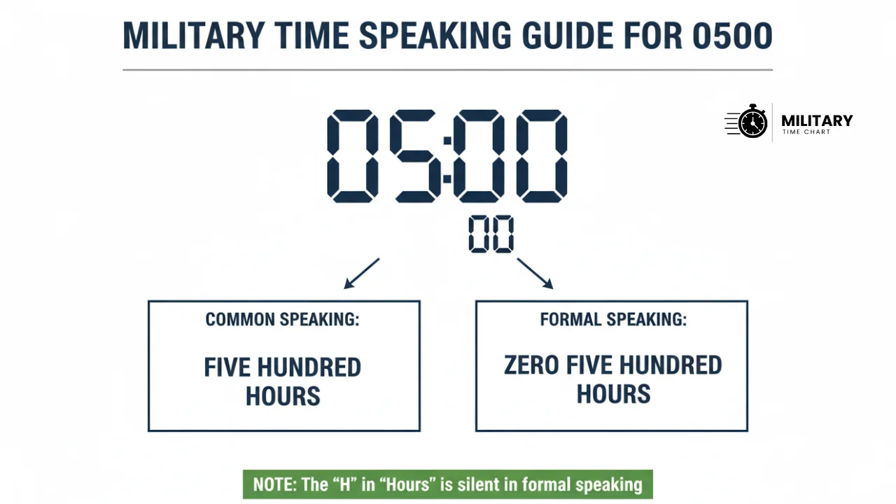 0500 Military Time 2 how to pronounce 0500 in military time infographic