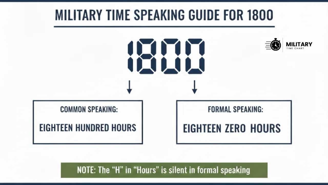 how to pronounce 1800 in military time infographic