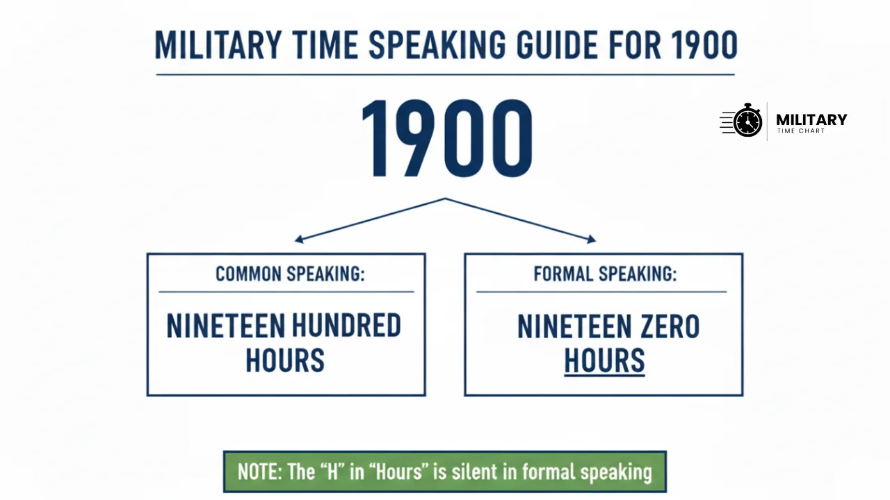 how to pronounce 1900 in military time infographic