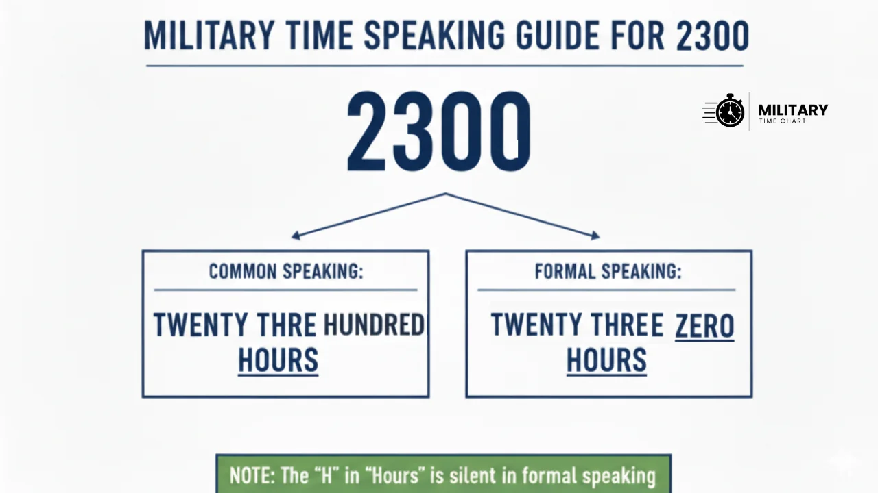 2300 Military Time 2 how to pronounce 2300 in military time infographic